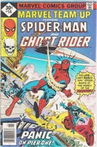 Marvel Team-Up #58 VF ; Marvel | Spider-Man Ghost Rider - Newsstand Edition!!! 