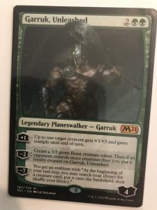 GARRUK, UNLEASHED (Planeswalker) : Magic the Gathering MTG card; Core 2021, NM