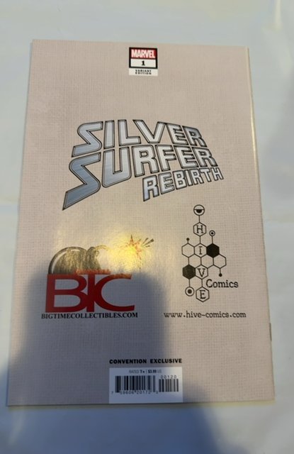SILVER SURFER REBIRTH #1 MICO SUAYAN COLOR SPLASH CONVENTION EXCLUSIVE MARVEL