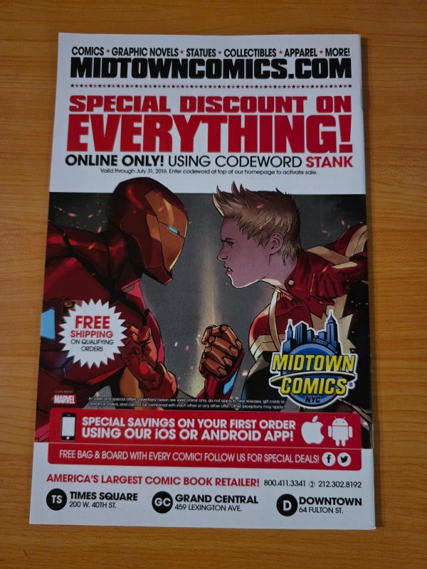 Invincible Iron Man v3 #11 Variant ~ NEAR MINT NM ~ 2016 Marvel Comics