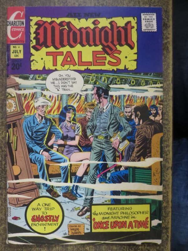 MIDNIGHT TALES 4 FINE  7/1973 Charlton COMICS BOOK