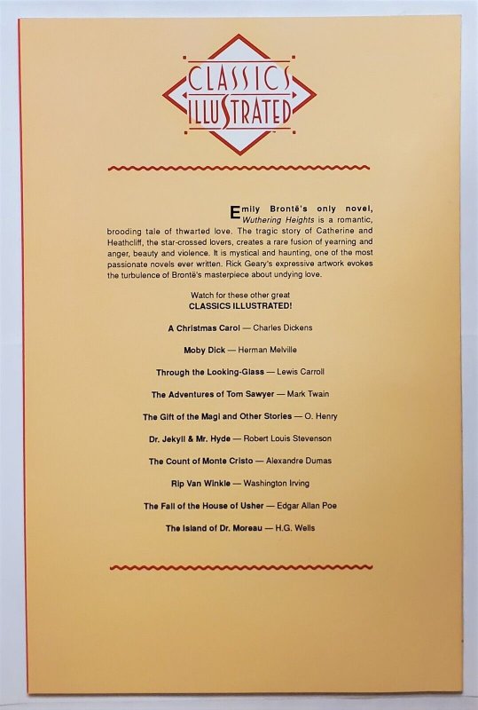 Classics Illustrated #13 (Oct 1990, First) 9.0 VF/NM  