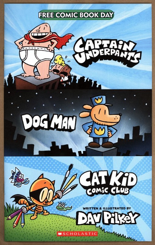 Captain Underpants Dog Man Cat Kid FCBD 2022 - Dav Pilkey Cover