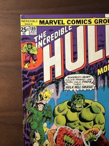 Incredible Hulk #189 FN “None Are So Blind!” Herb Trimpe Cvr(Marvel 1975)