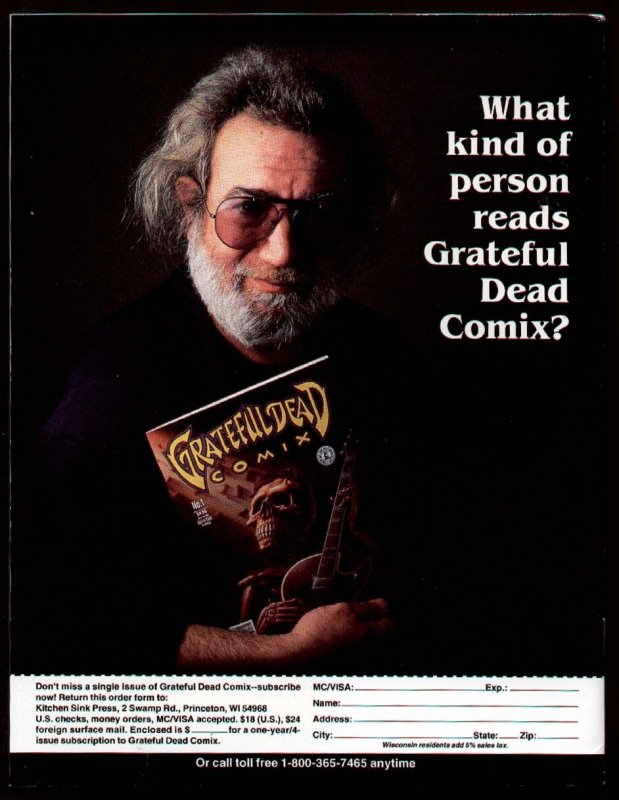 Grateful Dead Comix #2 Kitchen Sink Press 1991- Music band