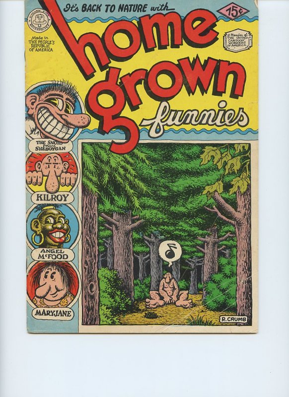 HOME GROWN FUNNIES / 10th Print / Jan. 1971 / Kitchen Sink Enterprises