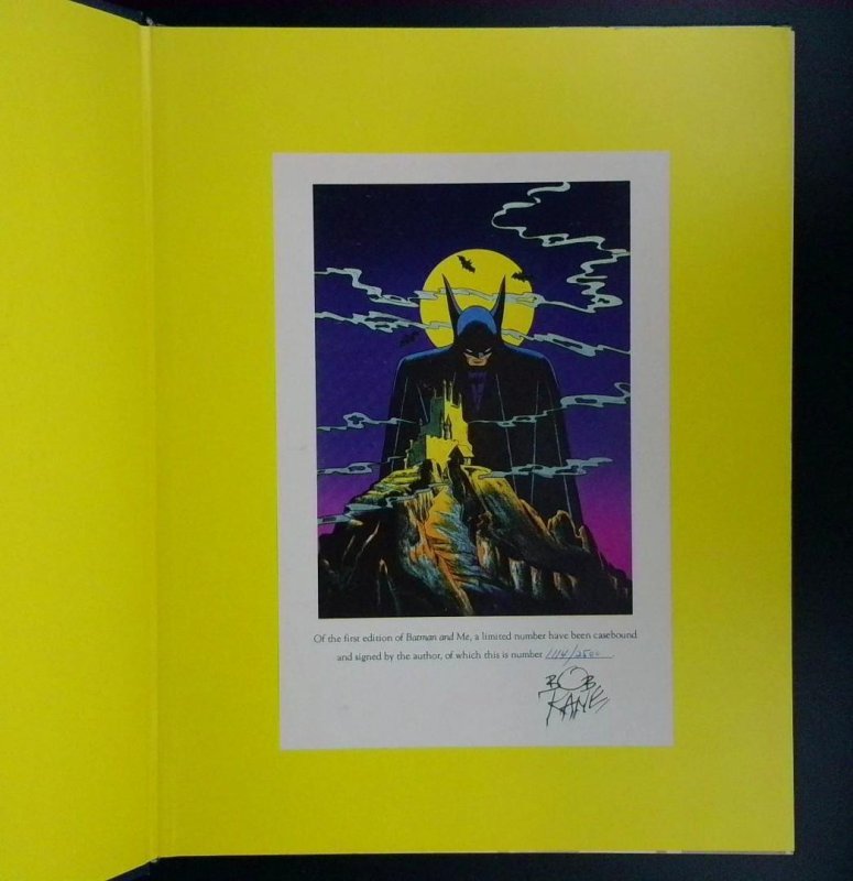 Batman & Me An Autobiography by Bob Kane with Tom Andrae SIGNED Eclipse Books
