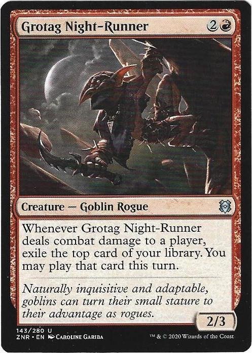 Magic the Gathering: Zendikar Rising - Grotag Night-Runner