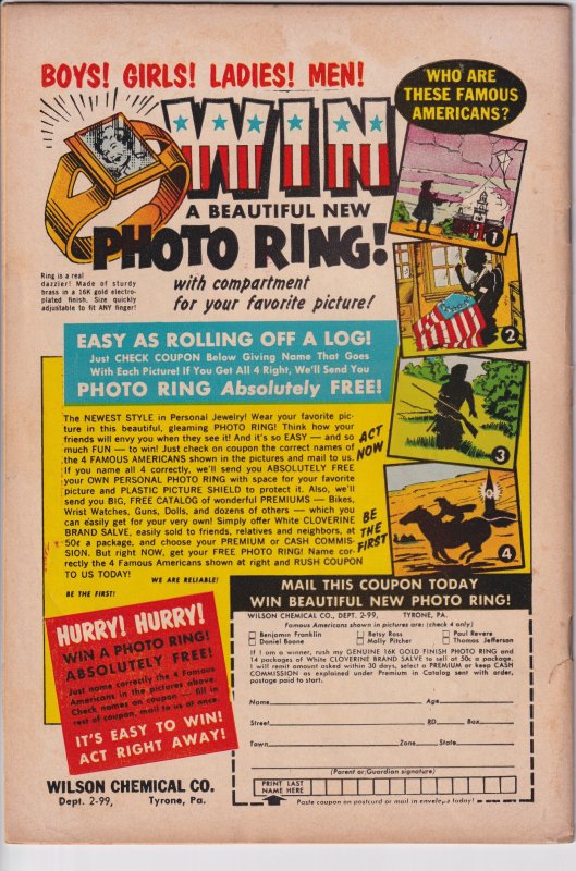 WYATT EARP FRONTIER MARSHAL #38 (Sep 1961) Glossy VGF 5.0!