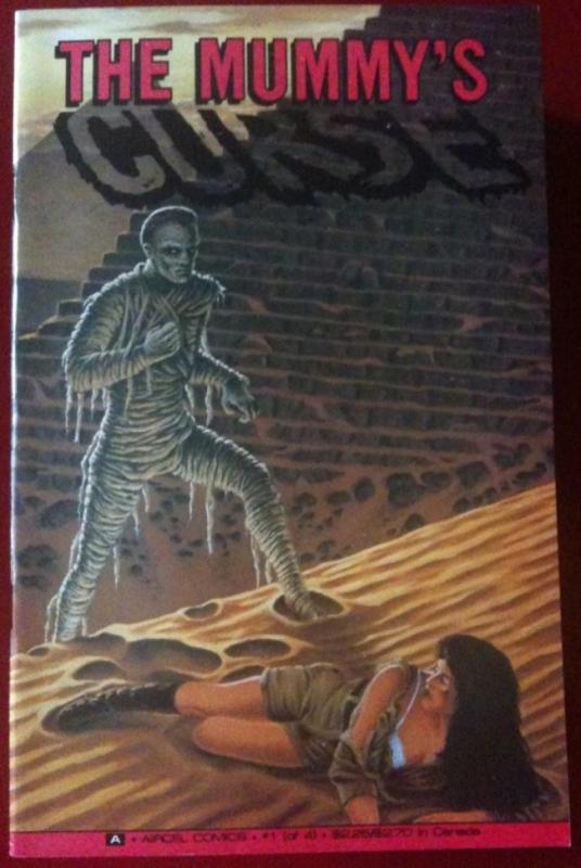 MUMMY'S CURSE #1, VF, Monster Jim Somerville, Aircel, 1990, more horror in store