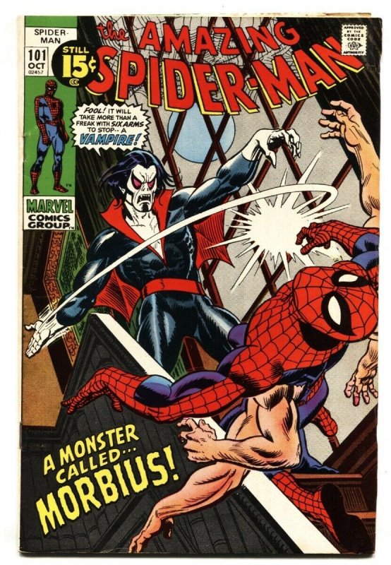 Amazing Spider-Man #101-1st Vampire Morbius Key Bronze Age comic 