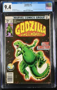 GODZILLA #12 CGC 9.4 1978-MARVEL-Bronze-Age comic book 4376333014