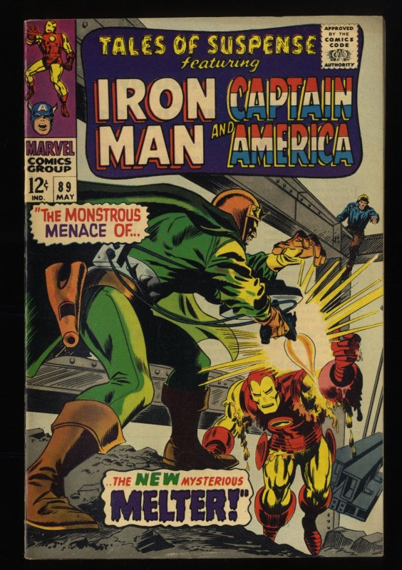 Tales Of Suspense #89 VF- 7.5 Red Skull Iron Man Captain America!