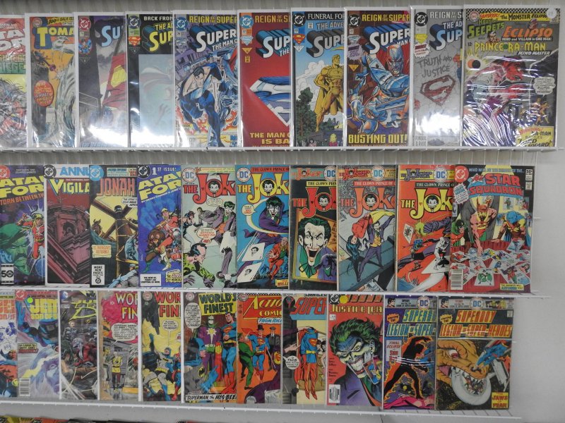 Huge Lot of 150+ Comics W/ Joker, Batman, & Superman Avg.  F+ Condition.