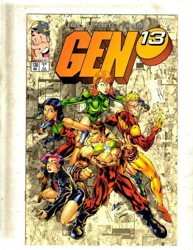 Lot Of 11 Gen 13 Image Comic Books # 13A 13B 13C 14 18 19 20 25 27 28 2 RP4