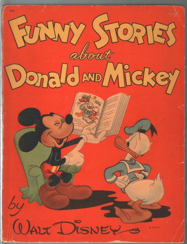 Funny Stories About Donald and Mickey #714 1945-Wal Disney-128 pages-VG-