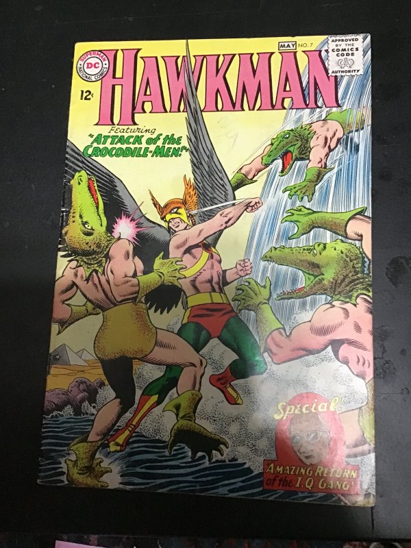 Hawkman #7 (1965) 1st I.Q. Gang! Anderson art. mid-high-grade! FN/VF Boca CERT!