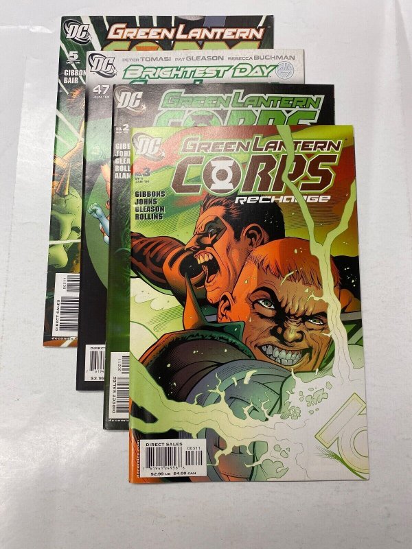 4 DC comic books Green Lantern Corps #5 47 Lantern Corps Recharge #2 3 85 KM19