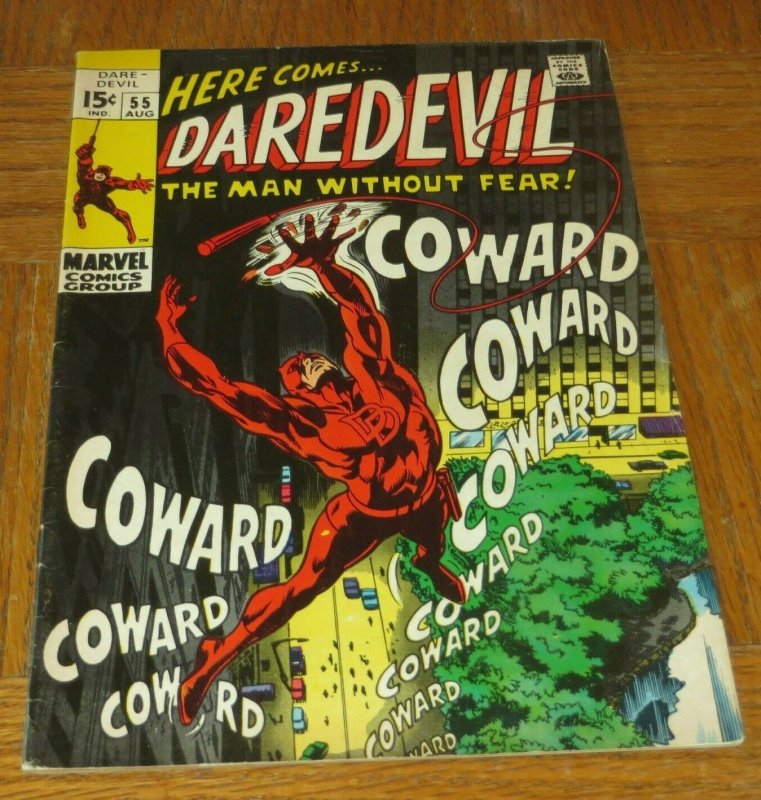 Daredevil #55 FN 1969 Marvel Silver Age Comic Mr Fear Revealed as Starr Saxon