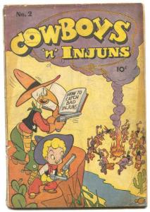 Cowboys 'n' Injuns #2 1946- incomplete comic