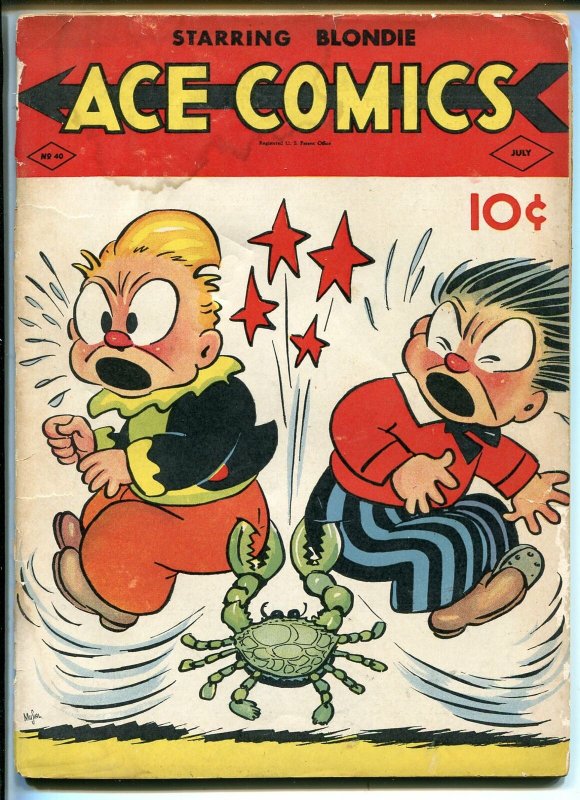 ACE COMICS #40 1940-DAVID MCKAY-PHANTOM-PRINCE VALIANT-BLONDIE-JUNGLE JIM-fr