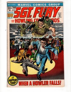 Sgt. Fury #100 (1972)  WHEN A HOWLER FALLS!  / ID#567