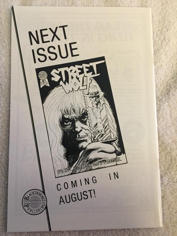  STREET WOLF  V1 #1  1985  BLACKTHORNE COMICS 
