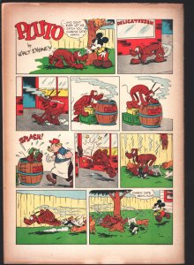 Walt Disney's Pluto-Four Color Comics #595 1954-Wacky humor-Mickey Mouse appe...
