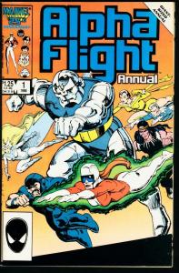 ALPHA FLIGHT ANNUAL #1-MARVEL COMICS-1986 VF