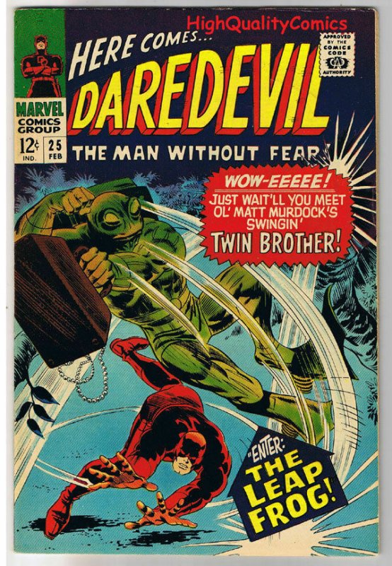 DAREDEVIL #25, VF, Gene Colan, Leap Frog, Stan Lee, 1964, more DD in store