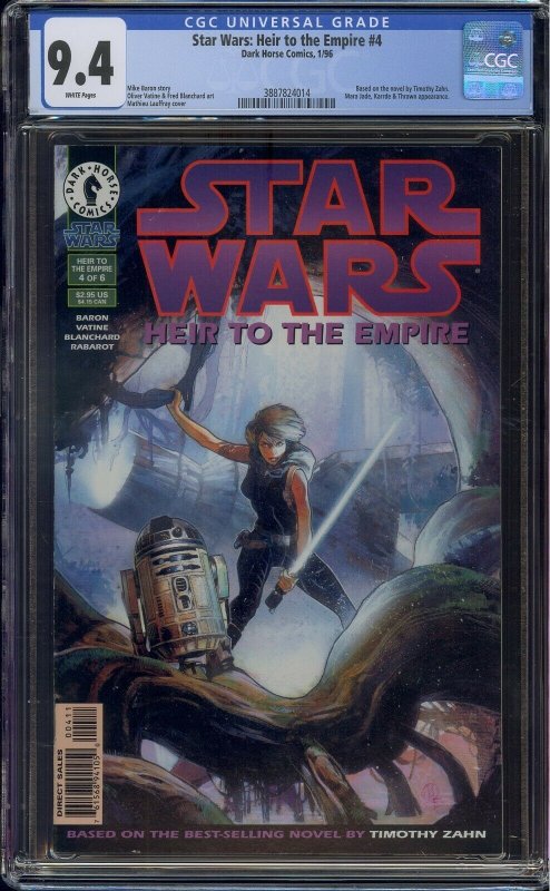 STAR WARS HEIR TO THE EMPIRE #4 CGC 9.4