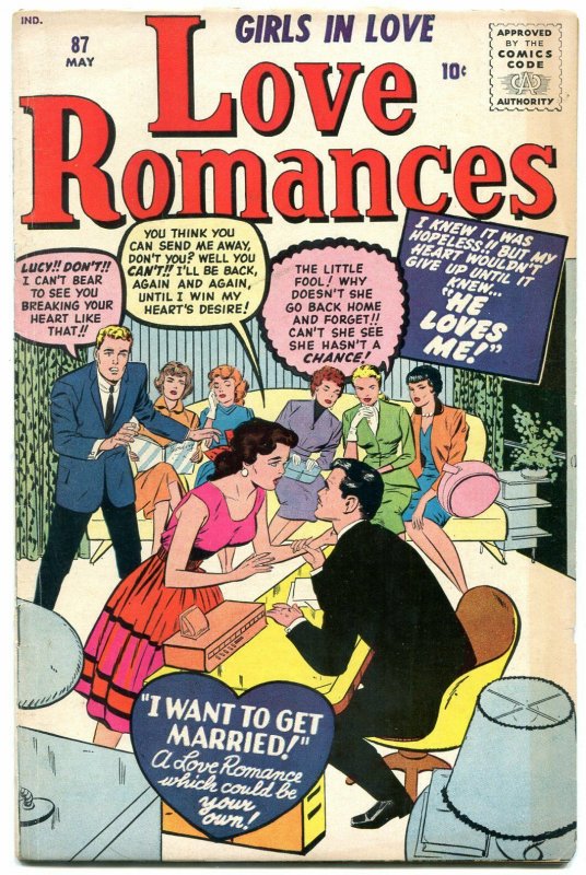 Love Romances #87 1960- Atlas Romance- Jack Kirby- Russ Heath FN