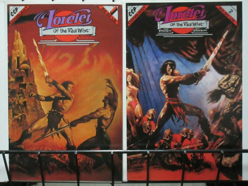 LORELEI OF THE RED MIST #1-2 (Conquest,1992)COMPLETE!Leigh Brackett/Ray Bradbury