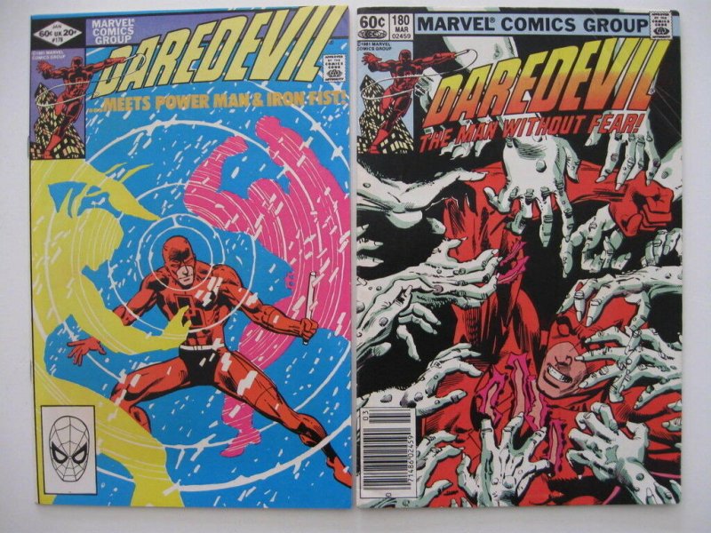 *DAREDEVIL #172-180 8 Books Frank Miller Elektra Guide $107.50