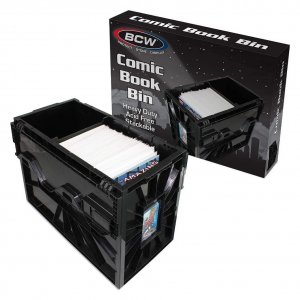 Short Comic Book Bin - Black