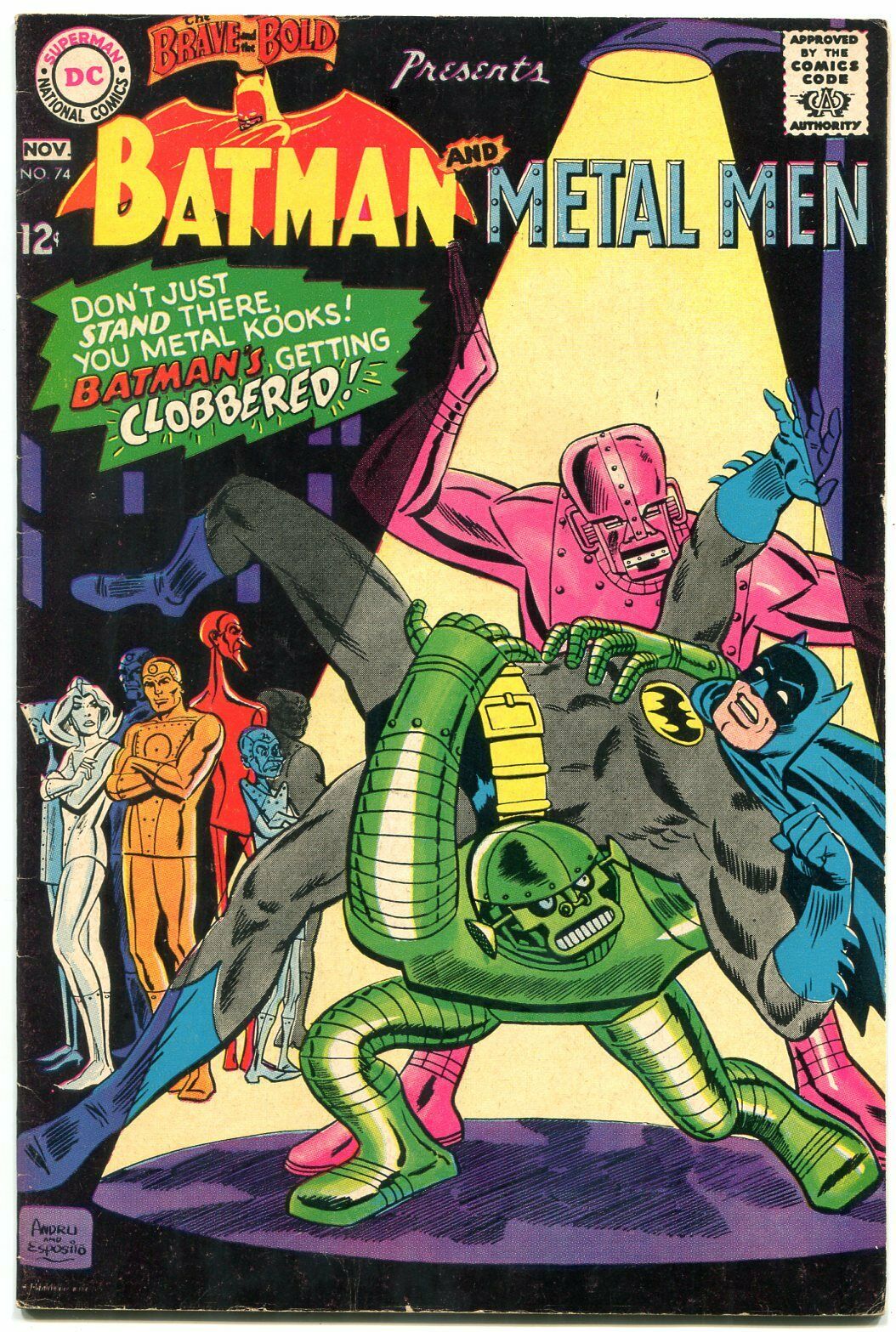 Brave And The Bold #74 1967- Batman - Metal Men- DC Silver Age VG+ | Comic  Books - Silver Age, DC Comics, Batman, Superhero / HipComic