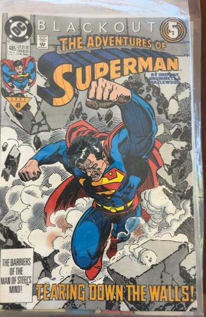 Adventures of Superman #485 Direct Edition (1991) Superman 