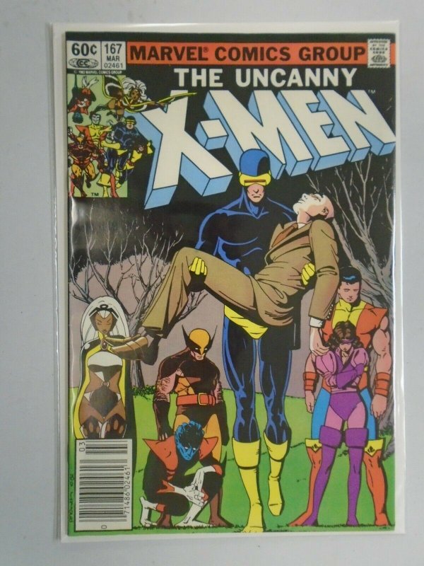 Uncanny X-Men #167 Newsstand edition 7.0 FN VF (1983 1st Series)