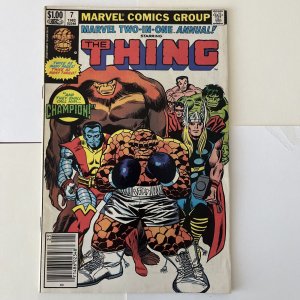 Marvel Two-In -One Annual # 7 ? 1st Champion Newstand Variant 1982 power stone