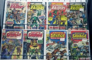 CAPTAIN SAVAGE & HIS LEATHERNECK RAIDERS 8 ISSUE SET! #1-3,6,10,15-17 Marvel