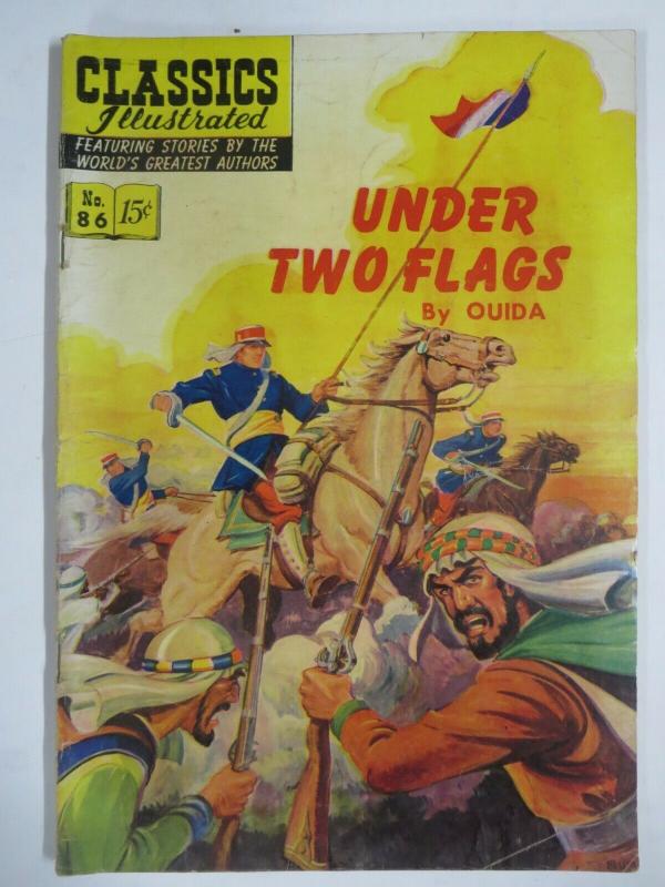 CLASSIC ILLUSTRATED #86 (G) UNDER TWO FLAGS (1ST Edition, HRO=87) Aug 1951