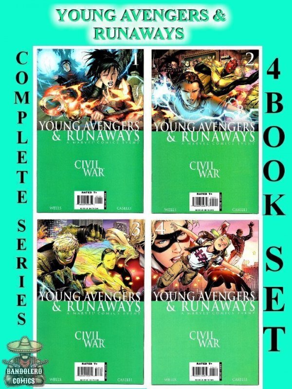 CIVIL WAR: YOUNG AVENGERS & RUNAWAYS #01-04 (2006) JIM CHEUNG | 4 BOOK SET