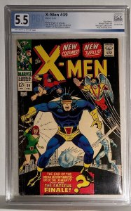 X-MEN #39( 1967) FINE-, PGX graded at 5.5 - Origin of Cyclops and new costumes.