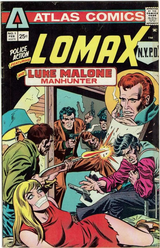 Police Action #1 (1975) Atlas Comics NYPD Lomax Luke Malone FN+