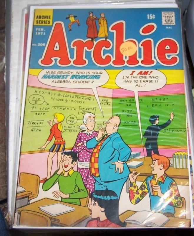 Archie #206 (Feb 1971, Archie) great shape + cw tv show riverdale