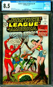 Justice League of America #9 CGC Graded 8.5 Origin of JLA