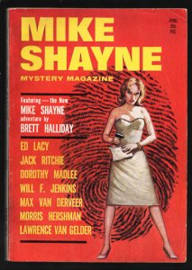 Mike Shayne Mystery 4/1966-Hardboiled pulp & crime thrills by Brett Halliday-...