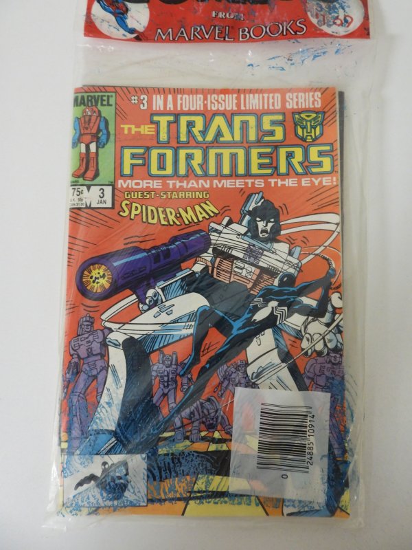 The Transformers #1-3 (1984) sealed poly bag!