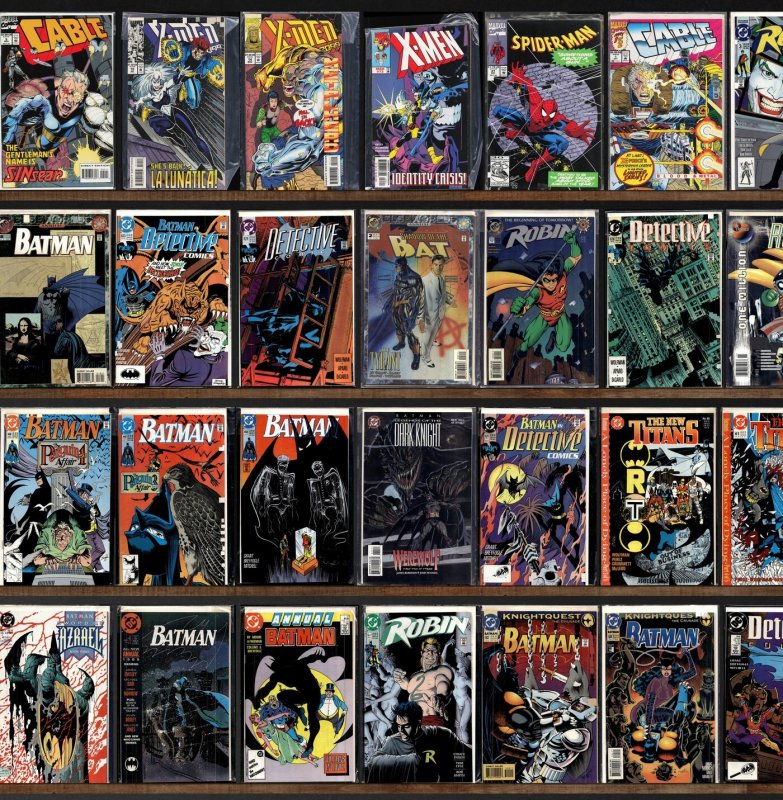 Huge Lot 140+ Comics with Batman, Robin, Detective Comics, X-Men & More!