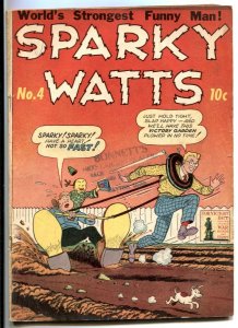 Sparky Watts #4 1944- HITLER IN THE BATH- Boody Rogers VG